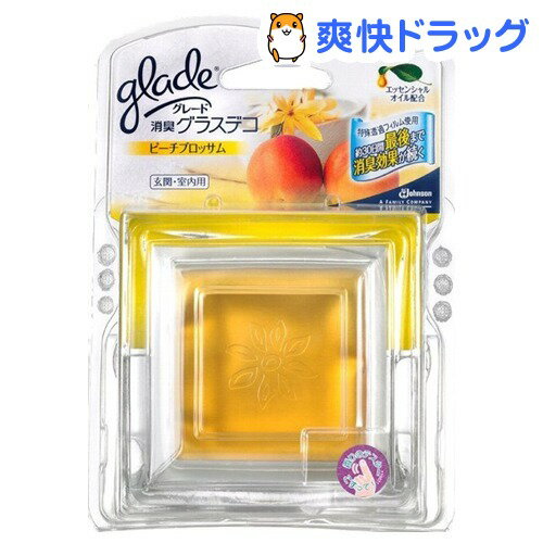 クーポンで10%オフ★グレード 消臭グラスデコ ピーチブロッサム 本体(8g)【グレード(Glade)】[芳香剤 フレグランス]【8/15 10:00-23:59までクーポン利用で5000円以上10%オフ】