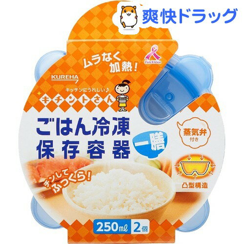 キチントさん ごはん冷凍保存容器 一膳分(2コ入)【キチントさん】[プラスチック保存容器]...:soukai:10172768