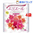 エリエール トイレットティシュー フラワープリント ダブル(18ロール*4コセット)【エリエール】【送料無料】