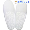 マーナ ウォーターカラー バススリッパ フラワー ホワイト Mサイズ W248W(1足)【マーナ】