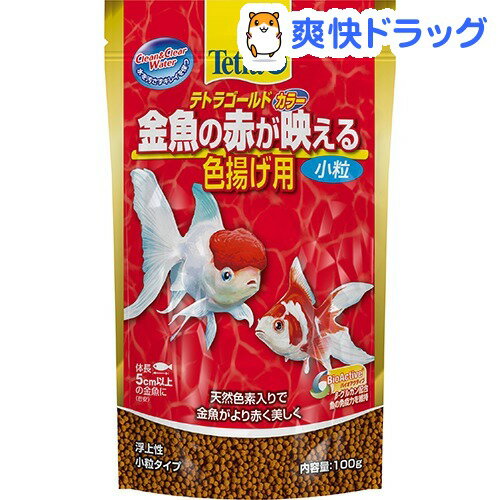 テトラゴールド 金魚のえさ カラー 色揚げ用(100g)【Tetra(テトラ)】[熱帯魚 アクアリウム エサ]