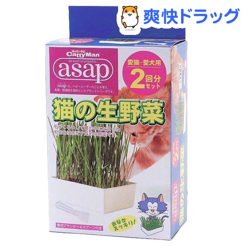 アサップ(asap) 猫の生野菜(2回分)【アサップ(asap)】[猫草]