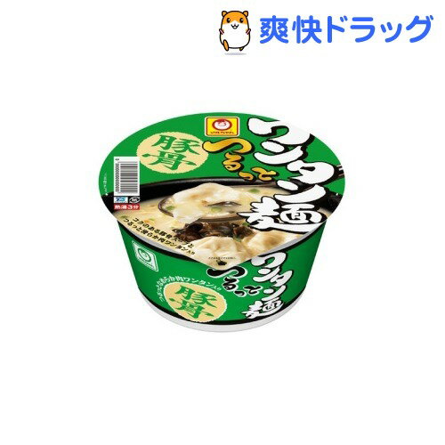 【訳あり】マルちゃん つるっとワンタン麺 豚骨(1コ入)[インスタント ラーメン]マルちゃん つるっとワンタン麺 豚骨 / インスタント ラーメン★税込1980円以上で送料無料★