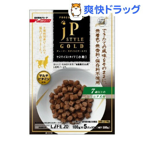 ジェーピースタイル ゴールド 7歳以上のシニア犬用 モイストタイプ(100g*5コ入)【ジェーピースタイル ゴールド】[ドッグフード 半生]ジェーピースタイル ゴールド 7歳以上のシニア犬用 モイストタイプ / ジェーピースタイル ゴールド / ドッグフード 半生★税込1980円以上で送料無料★