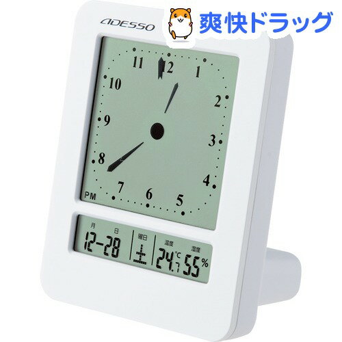 アデッソ アナログ風デジタル電波時計 KW9270(1コ入)[置時計　置き時計]...:soukai:10530833
