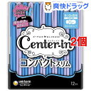 センターイン コンパクトスリム ふわふわ 多い日の夜用(12枚入*2コセット)【センターイン】