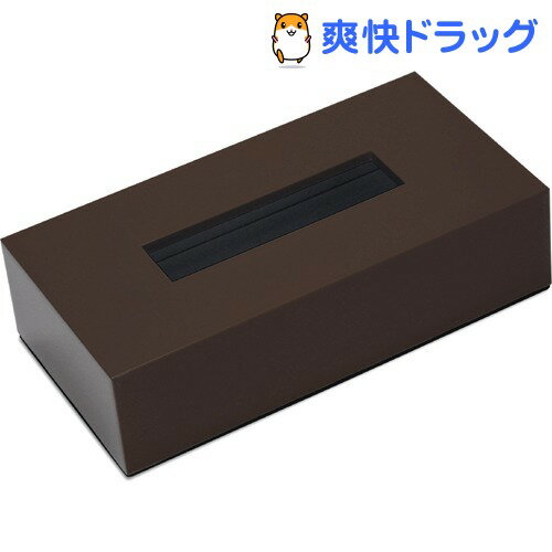 ティッシュボックス カラー ブラウン(1コ入)[ティッシュケース]...:soukai:10259858