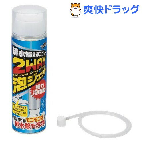 配水管洗浄スプレー2ウェイ泡ジェット(380mL)[洗剤　風呂用]