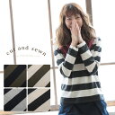 カットソー M/L/LLサイズ 存在感のある太ボーダーを、着心地よくリニューアル。太ボーダーカットソーレディース/コットン/綿/長袖/ロンT/トップスsoulberryオリジナル