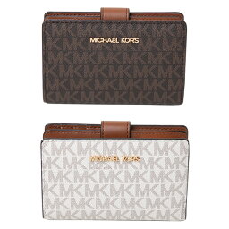 <strong>マイケルコース</strong> MICHAEL KORS <strong>二つ折り</strong><strong>財布</strong> ジェット セット トラベル シグネチャー ビルフォールド レディース 35f8gtvf2b