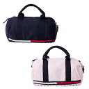 トミーフィルフィガー TOMMY HILFIGER コットン ダッフル ミニボストン ロゴ ボストン バッグ ネイビー ホワイト レッド w66944610 w6950006 ラッピング不可