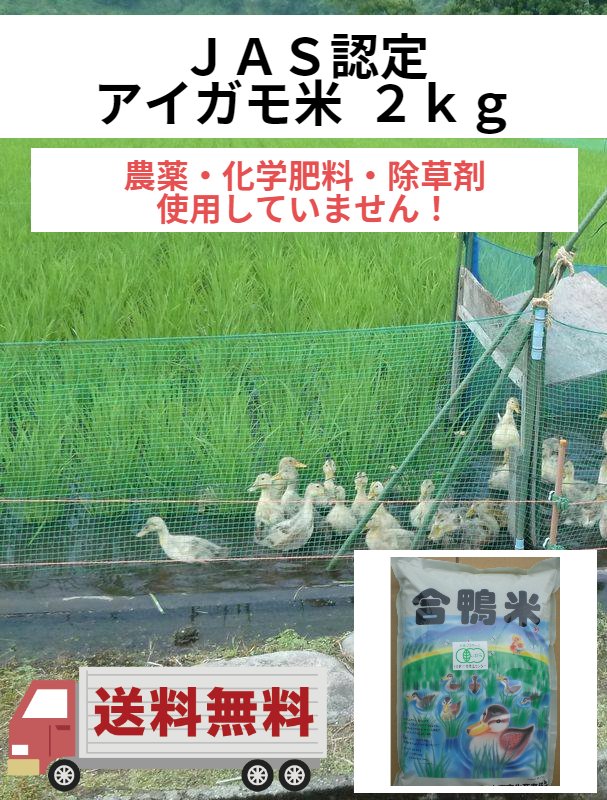 お米 最高級米 極上米 <strong>有機米</strong> JAS認定 アイガモ米 2kg 送料無料 令和5 年産 魚沼産コシヒカリ 2kg 魚沼産こしひかり 特選米 お供え 美味いもの 米<strong>2キロ</strong> 合鴨米 あいがも米 有機 JAS認定 米 美味しい コシヒカリ 十日町産 新潟米 2kg シャリ 銘柄米 アイガモ