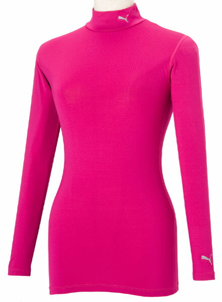 PUMAプーマLight Compression Womens モックネック LS シャツ900922 フェスティバルフューシアプーマレディースコンプレッションシャツ