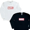 MARVEL マーベル hummel・MARVEL ボックスロゴ ロンT