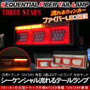トラック用品 シーケンシャル ファイバー LEDテールランプ...