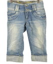 TRF DENIM RULES デニムクロップドパンツ EUR 34 ZARA#ザラ 5400円以上ご購入で送料無料【BIG2nd大阪】【160802】 古着【中古】【レディース】【1704s50】【s50】