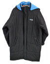 FILA フィラ キッズベンチコート サーモライト 150cm 黒×水色 スポーツ観戦 激安 ! 5400円以上ご購入で送料無料【BIG2nd大阪店】【170225】古着【中古】【キッズ】【1705s50】【s50】