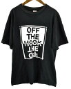 OFF THE HOOK ロゴプリント 半袖 Tシャツ L 黒×白 激安 ! 5400円以上ご購入で送料無料【BIG2nd大阪店】【170415】古着【中古】【メンズ】【s50】