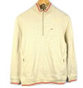 NIKE GOLF ナイキゴルフ 薄手 ハイネック ハーフジップ長袖トレーナー M ベージュ ▼ 5400円以上ご購入で送料無料【BIG2nd福岡】【170317】古着【中古】【レディース】
