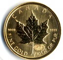 【ミニ金貨】メイプル金貨 1/20オンス 2000年製 カナダ王室造幣局発行メープル メイプルリーフ 純金 金 ゴールド コイン 金貨 K24 ミレニアムコイン 硬貨 貨幣 エリザベス 純金 王室