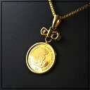 【純金 ネックレス コイン】24金 テディー ベア 金貨 1/30オンス 2014年製 18金リボン付き 伏せ込枠 純金ペンダント ゴールドネックレス jewelry 親子のテディ くま