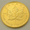 メイプルリーフ金貨 1/4オンス 2012年製カナダ王室造幣局発行純金のゴールド コインは、普遍的な価値があります