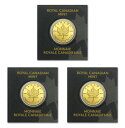 【新品・未開封】 ☆3個セット☆メイプル金貨 1g (ランダム・イヤー)カナダ王室造幣局発行 1gの純金×3品位:K24 (99.99%) 純金 コイン ゴールド 24金 メイプルリーフ 金貨《安心の本物保証》 【保証書付き】