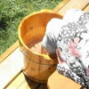 [足湯 フットバス ] 足湯桶 アジアン 【スパテクノ直販限定】 10dw08木材で出来たツヤのある足湯桶です。