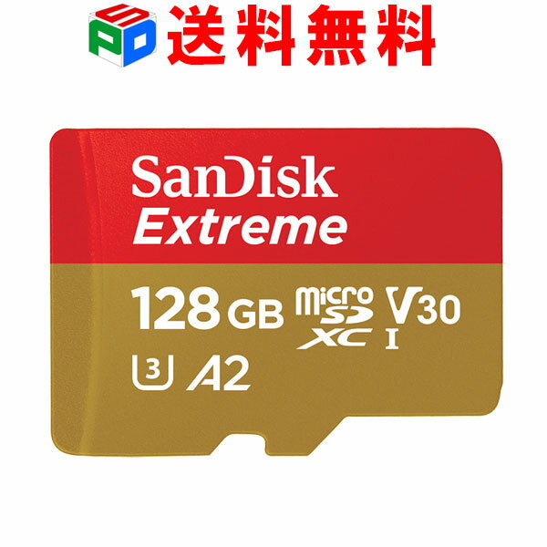 microSDXC 128GB SanDisk TfBXN UHS-I U3 V30 4K A2Ή Class10 R:160MB/s W:90MB/s SDϊA_v^[t COpbP[Wi SATF128G-QXA1  