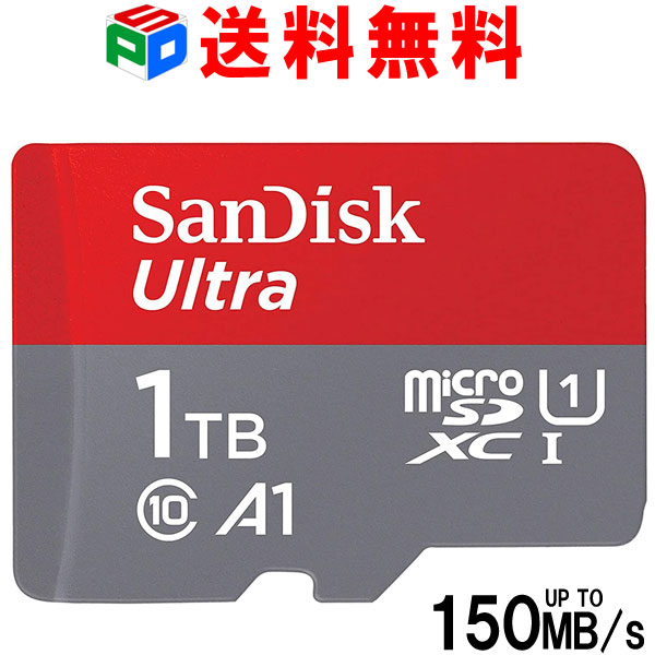 <strong>マイクロSDカード</strong> 1TB microSDXC SanDisk サンディスク microsdカード UHS-I R___150MB/s U1 FULL HD アプリ最適化 Rated A1対応 Nintendo Switch動作確認済 海外パッケージ 送料無料 SDSQUAC-1T00-GN6MN