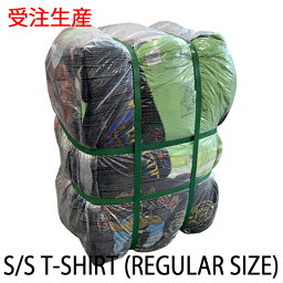 【受注生産】【半袖Tシャツ レギュラーサイズ】 S - M - L 30kg アメリカ<strong>古着</strong> <strong>ベール</strong> 送料無料 まとめ売り アソート セット メンズ レディース <strong>古着</strong>卸 業販 USA輸入 ブランド ビンテージ プリントT リメイク素材