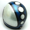 【在庫有 即納】【送料無料】SATURN BLUE×SILVER METALFLAKE 57cm スモールジェットヘルメットオープンフェイスアメリカンブルー青色シルバー銀色ラメメタルフレークS〜Mサイズ