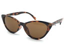 CLASSIC FOX SUNGLASS(クラシックフォックスサングラス)べっ甲 × BROWN 鼈甲べっこうデミ柄茶ブラウンレンズ妖艶コケティッシュエレガントキャットアイ50sキツネ目シェイプセクシーつり目クラシカルメガネ眼鏡めがね教育ママ1950年代