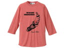 THE HELMET UNDERGROUND Raglan 3/4 Sleeves T-shirt(ヘルメットアンダーグラウンドラグラン3/4スリーブTシャツ)RED ザベルベットアンダーグラウンド&ニコヴェルベットスパークプラグngkdensoデンソーイリジウム