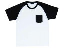 【在庫有 即納】【10,000円(税別)以上お買上で送料無料】MONOTONE POCKET T-shirt(モノトーンポケットTシャツ)WHITE×BLACK 半袖ポケT白黒切り替え切替えラグランバイカーファッションバイクウェアカフェレーサーmodsモッズlambrettaランブレッタtriumphトライアンフ古着