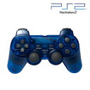 新品☆海外製 PS2コントローラー クリア青