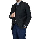 FREEWHEELERS フリーホイーラーズ JACKSON SACK COAT LATE 1800s TAILORED SACK COAT GREAT LAKES GMT.MFG.CO. YARN-DYED DEEP BLACK