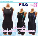 フィットネス水着 レディース オールインワンフィラ/FILA/袖はノースリーブで動きやすい!