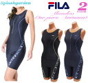 フィットネス水着 レディース オールインワンフィラ/FILA/袖はノースリーブで動きやすい!