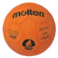 モルテン ハンドボール ゴム製 2号球−空気の漏れにくいブチルチューブ使用