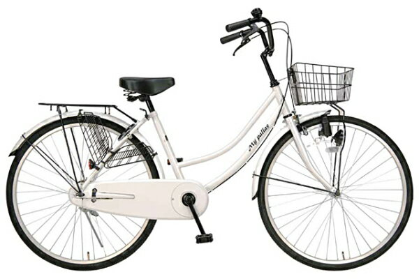 マイパラス 26インチ自転車 M-513 シティサイクル レディサイクル26・ベーシック ホワイト