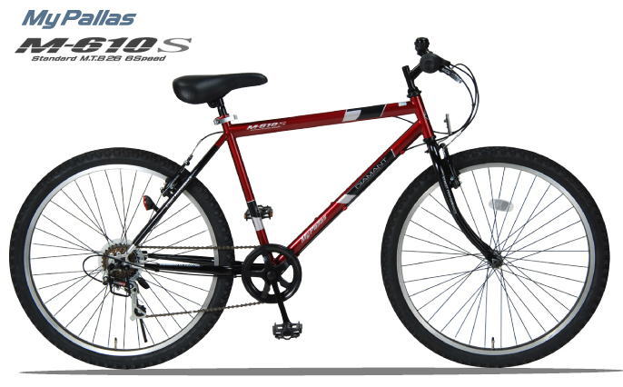 マイパラス 26インチクロスバイク自転車 M-610S MTB26・6SP レッド