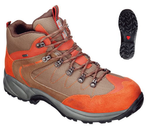 トレクスタ バックカントリー EBK137 オレンジ/ブラウン トレッキングシューズ 登山靴 メンズ