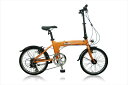 【在庫僅少】MIWA 20インチ折りたたみ自転車 Rhythm リズム FD1C-207 オレンジ