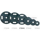 EVERNEW エバニュー 50パイ ラバープレート 10kg ETB444 2枚1組