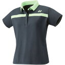 YONEX ヨネックス ジュニア テニス バドミントン ポロシャツ ガールズ 20399J 075 チャコール