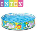 INTEX ハッピーアニマルクリアビュースナップセットプール ME-1701(58474NP) インテックス HAPPY ANIMALS CLEARVIEW SNAPSET POOL 122×25cm