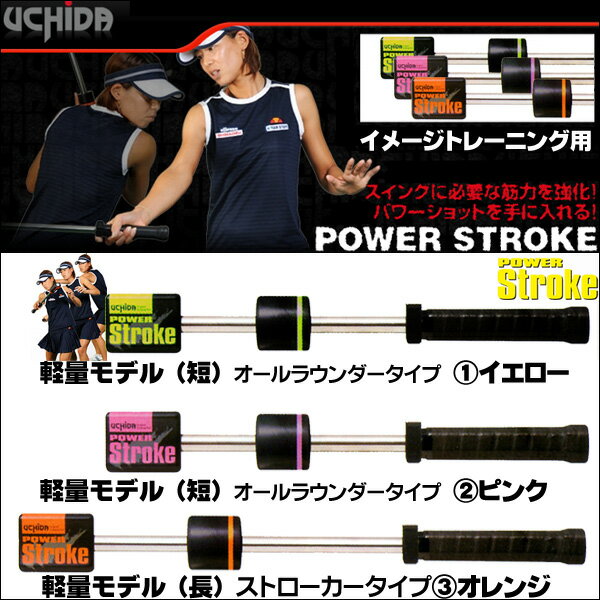 UCHIDA(ウチダ)テニス用POWER STROKE(パワーストローク)体感・素振り専用トレーニング器具【イメージトレーニング用】【tps-image】