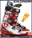 ☆サロモン スキー ブーツ FALCON XT CS JP レッドホワイト 25.0cm〜27.5cm  SALOMON　ファルコンXT数量限定★50％OFF！さらにOFF！送料無料！！