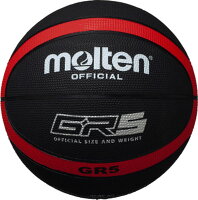 モルテン（Molten）バスケットGR5　ゴムバスケットボール　5号球　ブラック×レッドBGR5KRの画像